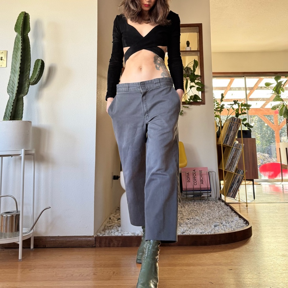 SOLD ON DEPOP 🌻 Gray Low Rise Dickies